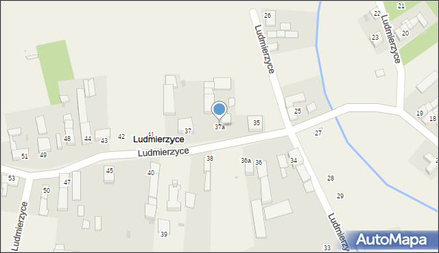 Ludmierzyce, Ludmierzyce, 37a, mapa Ludmierzyce