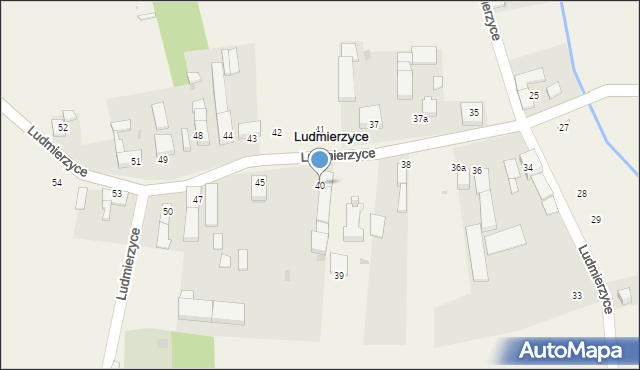 Ludmierzyce, Ludmierzyce, 40, mapa Ludmierzyce