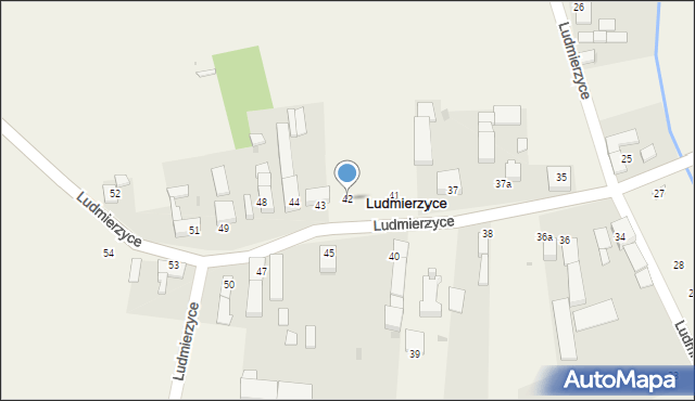 Ludmierzyce, Ludmierzyce, 42, mapa Ludmierzyce