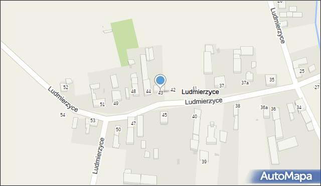 Ludmierzyce, Ludmierzyce, 43, mapa Ludmierzyce