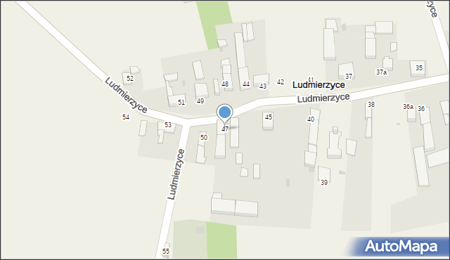 Ludmierzyce, Ludmierzyce, 47, mapa Ludmierzyce