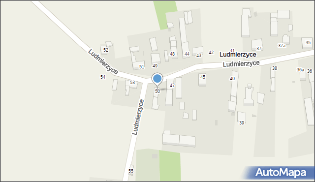 Ludmierzyce, Ludmierzyce, 50, mapa Ludmierzyce