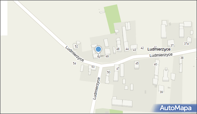 Ludmierzyce, Ludmierzyce, 51, mapa Ludmierzyce