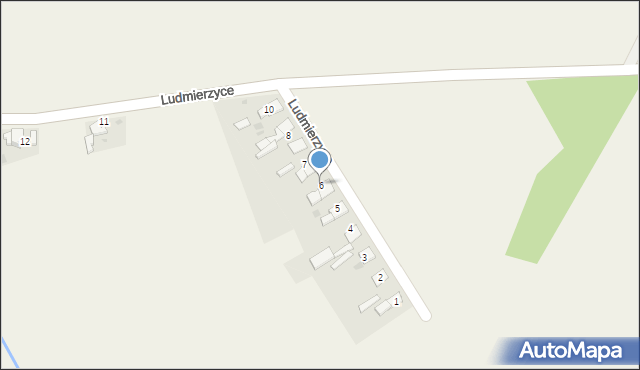 Ludmierzyce, Ludmierzyce, 6, mapa Ludmierzyce