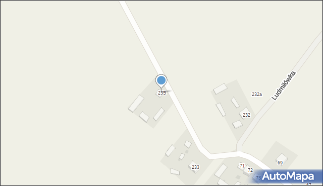 Ludmiłówka, Ludmiłówka, 235, mapa Ludmiłówka