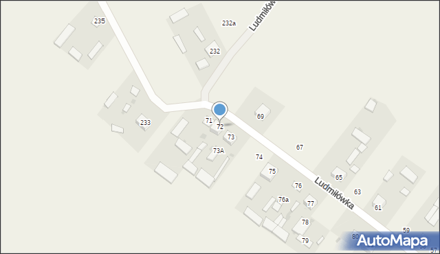 Ludmiłówka, Ludmiłówka, 72, mapa Ludmiłówka