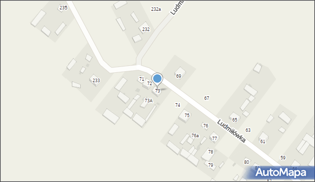 Ludmiłówka, Ludmiłówka, 73, mapa Ludmiłówka