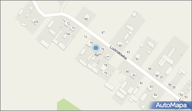 Ludmiłówka, Ludmiłówka, 76a, mapa Ludmiłówka
