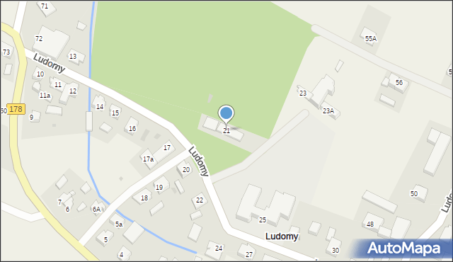 Ludomy, Ludomy, 21, mapa Ludomy