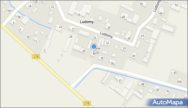 Ludomy, Ludomy, 34, mapa Ludomy