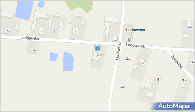 Ludowinka, Ludowinka, 1A, mapa Ludowinka