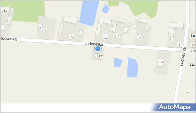 Ludowinka, Ludowinka, 4A, mapa Ludowinka