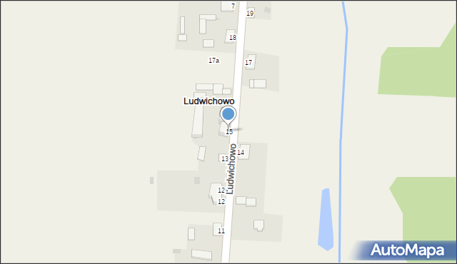 Ludwichowo, Ludwichowo, 15, mapa Ludwichowo