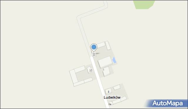 Ludwików, Ludwików, 11, mapa Ludwików