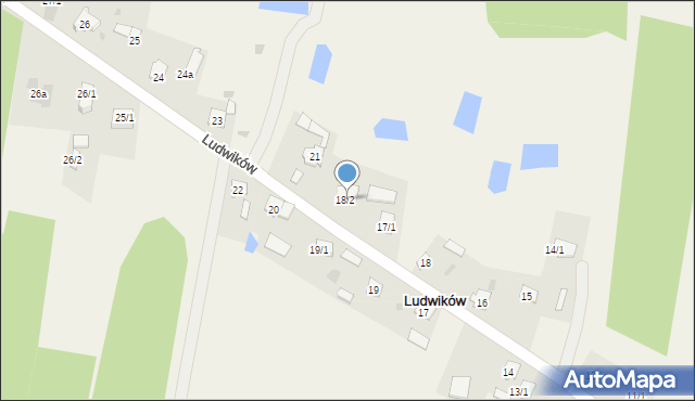 Ludwików, Ludwików, 18/2, mapa Ludwików