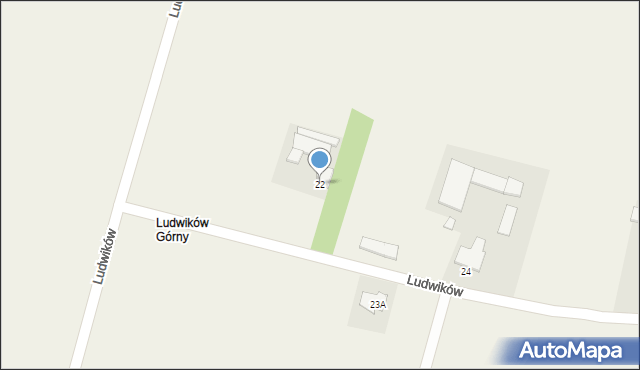 Ludwików, Ludwików, 22, mapa Ludwików