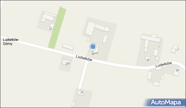 Ludwików, Ludwików, 24, mapa Ludwików