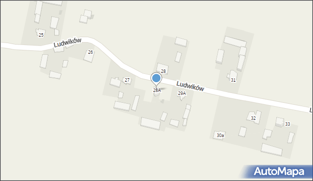 Ludwików, Ludwików, 28A, mapa Ludwików