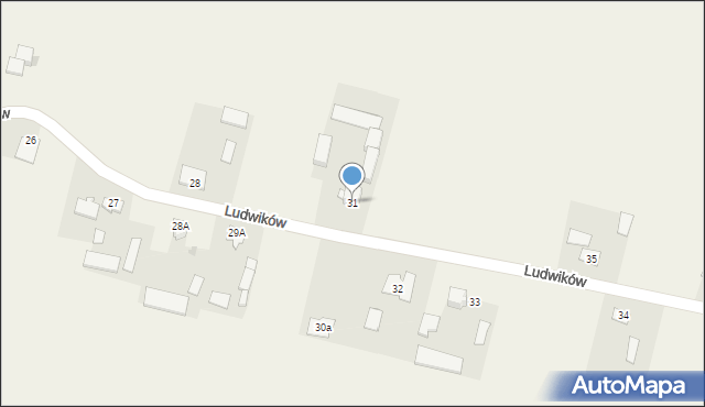 Ludwików, Ludwików, 31, mapa Ludwików