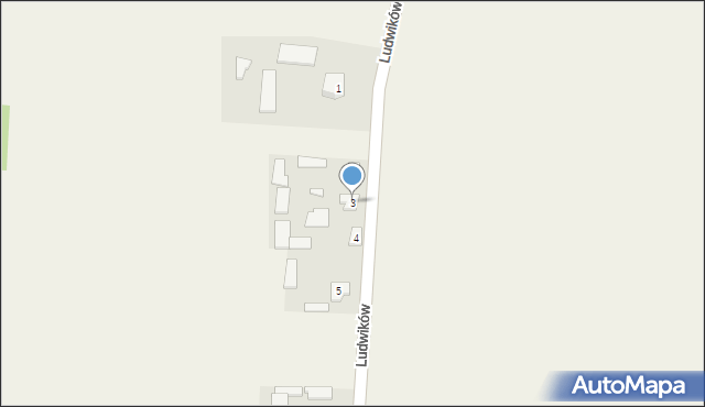 Ludwików, Ludwików, 3, mapa Ludwików