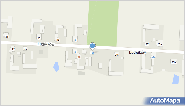 Ludwików, Ludwików, 30, mapa Ludwików