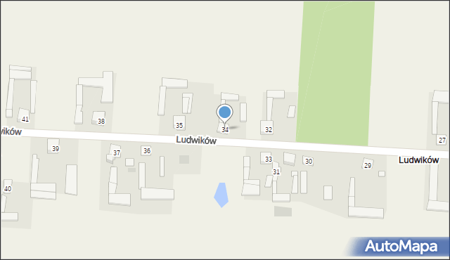 Ludwików, Ludwików, 34, mapa Ludwików