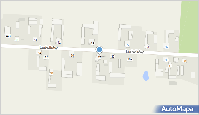 Ludwików, Ludwików, 37, mapa Ludwików