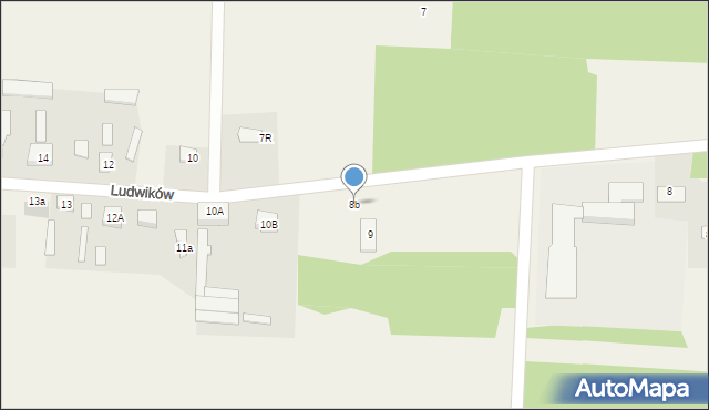 Ludwików, Ludwików, 8b, mapa Ludwików