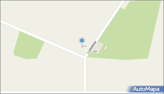 Ludwików, Ludwików, 2, mapa Ludwików