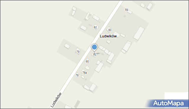 Ludwików, Ludwików, 81, mapa Ludwików