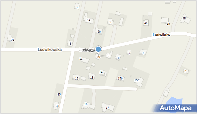 Ludwików, Ludwików, 10, mapa Ludwików