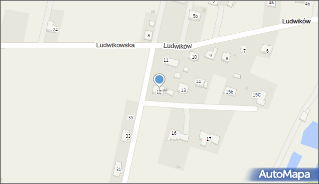 Ludwików, Ludwików, 12, mapa Ludwików