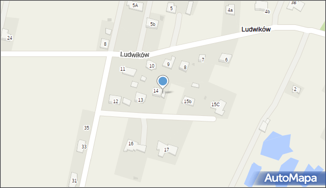 Ludwików, Ludwików, 15, mapa Ludwików