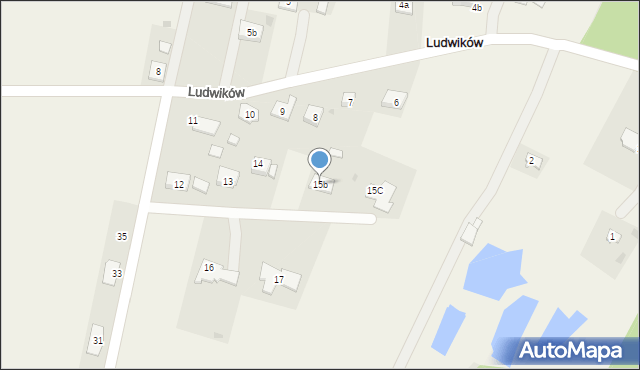 Ludwików, Ludwików, 15b, mapa Ludwików