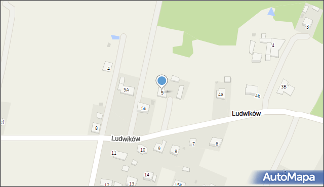 Ludwików, Ludwików, 5, mapa Ludwików