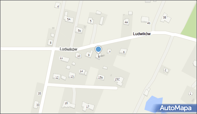 Ludwików, Ludwików, 8, mapa Ludwików