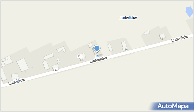 Ludwików, Ludwików, 10, mapa Ludwików