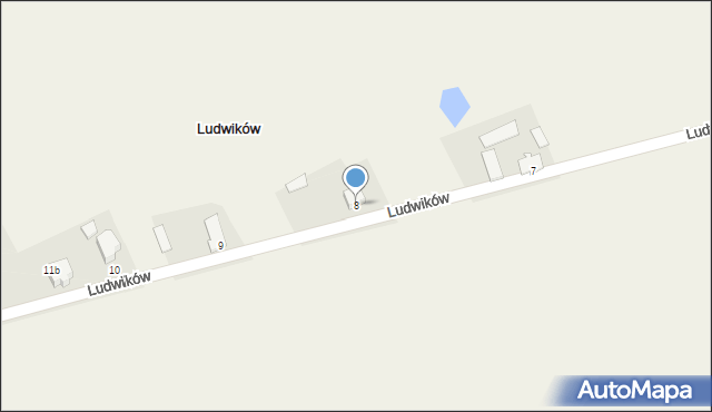 Ludwików, Ludwików, 8, mapa Ludwików