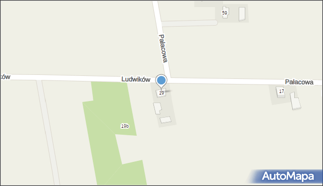 Ludwików, Ludwików, 19, mapa Ludwików