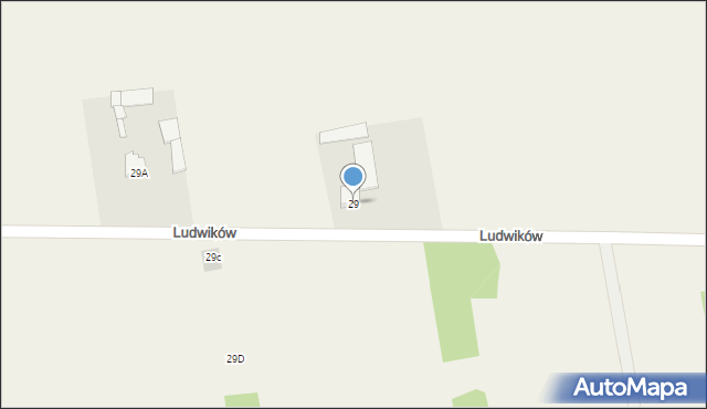 Ludwików, Ludwików, 29, mapa Ludwików