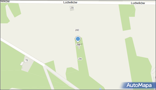 Ludwików, Ludwików, 29E, mapa Ludwików