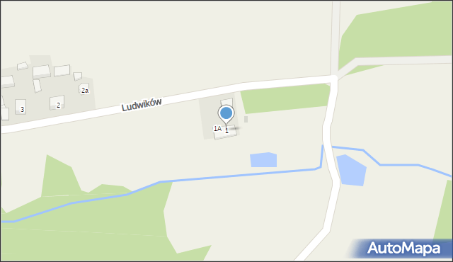 Ludwików, Ludwików, 1, mapa Ludwików