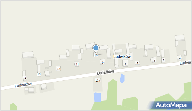 Ludwików, Ludwików, 10, mapa Ludwików