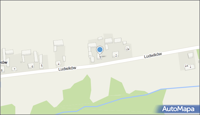 Ludwików, Ludwików, 3, mapa Ludwików