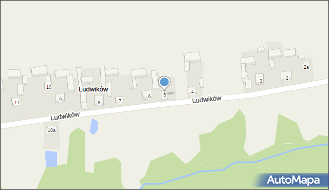 Ludwików, Ludwików, 5, mapa Ludwików