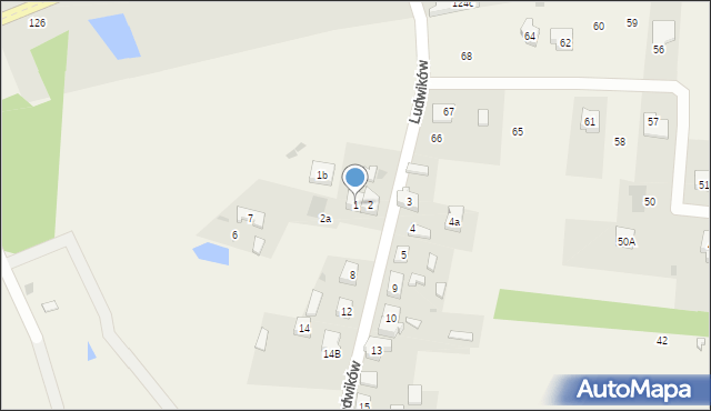 Ludwików, Ludwików, 1, mapa Ludwików