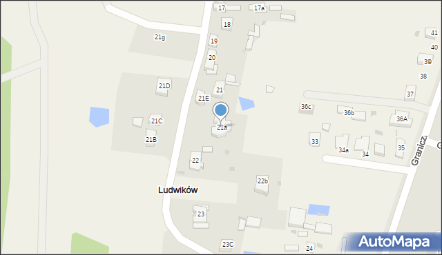 Ludwików, Ludwików, 21a, mapa Ludwików