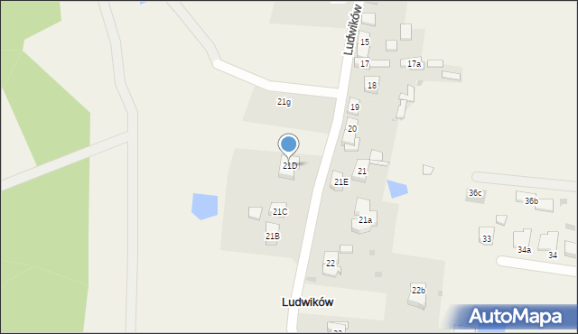 Ludwików, Ludwików, 21D, mapa Ludwików