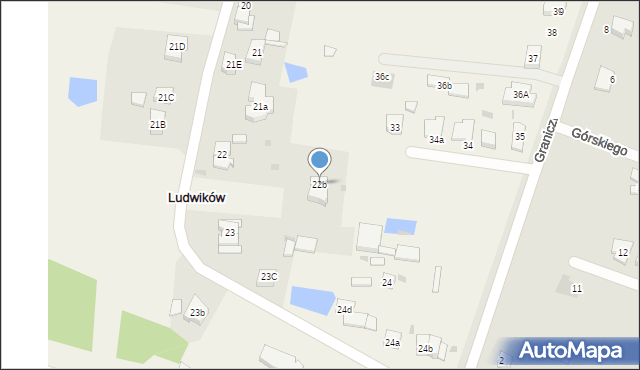 Ludwików, Ludwików, 22b, mapa Ludwików