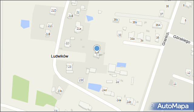 Ludwików, Ludwików, 22c, mapa Ludwików